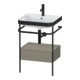 Duravit Meuble lavabo Happy D.2 Plus 57,5x49cm, 1 mitigeur, avec console, 1 tiroir-1