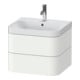 Duravit Meuble lavabo Happy D.2 Plus 57,5x49cm, 1 TLG, blanc mat, 2 tiroirs-1