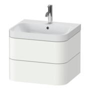 Duravit Meuble lavabo Happy D.2 Plus 57,5x49cm, 1 TLG, blanc mat, 2 tiroirs