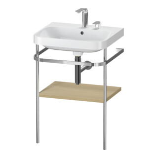 Duravit Meuble lavabo Happy D.2 Plus 57,5x49cm, 2 trous, méditerranée, avec console