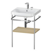 Duravit Meuble lavabo Happy D.2 Plus 57,5x49cm, 2 trous, méditerranée, avec console