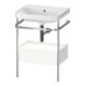 Duravit Meuble lavabo Happy D.2 Plus 57,5x49cm, sans trop-plein, blanc mat, avec console, 1 tiroir-1