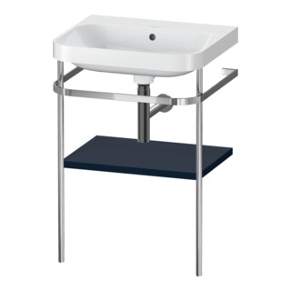 Duravit Meuble lavabo Happy D.2 Plus 57,5x49cm, sans trou, bleu mat, avec console