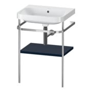 Duravit Meuble lavabo Happy D.2 Plus 57,5x49cm, sans trou, bleu mat, avec console