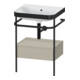 Duravit Meuble lavabo Happy D.2 Plus 57,5x49cm, sans trou robinet, avec console, 1 tiroir-1