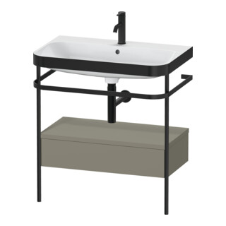 Duravit Meuble lavabo Happy D.2 Plus 77,5x49 cm, 1 mitigeur, st-g m, avec console, 1 tiroir