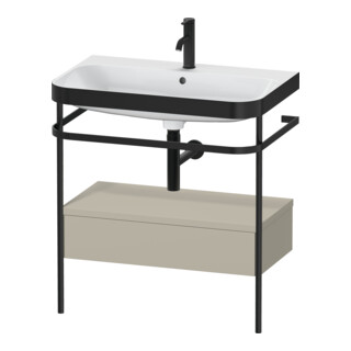 Duravit Meuble lavabo Happy D.2 Plus 77,5x49 cm, 1 robinet, avec console, 1 tiroir