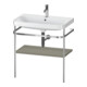 Duravit Meuble lavabo Happy D.2 Plus 77,5x49 cm, 1 trou, gris satiné, avec console-1