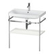 Duravit Meuble lavabo Happy D.2 Plus 77,5x49 cm, 1 trou, noir mat, avec console-1