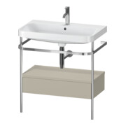 Duravit Meuble lavabo Happy D.2 Plus 77,5x49 cm, 1 trou robinet, T p, avec console, 1 tiroir