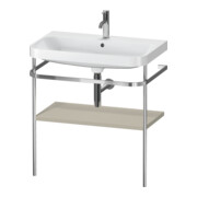 Duravit Meuble lavabo Happy D.2 Plus 77,5x49 cm, 1 trou, Tau mat, avec console