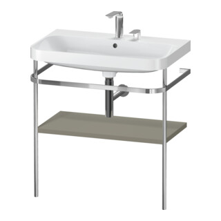 Duravit Meuble lavabo Happy D.2 Plus 77,5x49 cm, 2 t-l, st-g s-mat, avec console