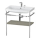 Duravit Meuble lavabo Happy D.2 Plus 77,5x49 cm, 2 t-l, st-g s-mat, avec console-1