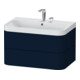 Duravit Meuble lavabo Happy D.2 Plus 77,5x49 cm, 2 tiroirs, bleu mat s-matt-1