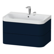 Duravit Meuble lavabo Happy D.2 Plus 77,5x49 cm, 2 tiroirs, bleu mat s-matt