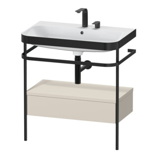 Duravit Meuble lavabo Happy D.2 Plus 77,5x49 cm, 2 trous, avec console, 1 tiroir