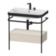 Duravit Meuble lavabo Happy D.2 Plus 77,5x49 cm, 2 trous, avec console, 1 tiroir-1