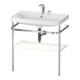 Duravit Meuble lavabo Happy D.2 Plus 77,5x49 cm, 2 trous, blanc mat, avec console-1