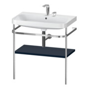 Duravit Meuble lavabo Happy D.2 Plus 77,5x49 cm, 2 Trous, bleu mat, avec console