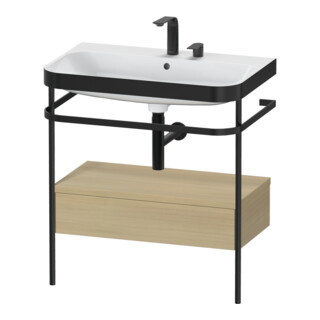 Duravit Meuble lavabo Happy D.2 Plus 77,5x49 cm, 2 trous, Me E, avec console, 1 tiroir