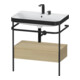 Duravit Meuble lavabo Happy D.2 Plus 77,5x49 cm, 2 trous, Me E, avec console, 1 tiroir-1