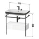 Duravit Meuble lavabo Happy D.2 Plus 77,5x49 cm, 2 trous, Me E, avec console, 1 tiroir