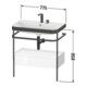 Duravit Meuble lavabo Happy D.2 Plus 77,5x49 cm, 2 trous, Me E, avec console, 1 tiroir