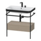 Duravit Meuble lavabo Happy D.2 Plus 77,5x49 cm, 2 trous, sans console, 1 tiroir-1