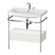 Duravit Meuble lavabo Happy D.2 Plus 77,5x49 cm, 2 trous, sans robinet, avec console, 1 tiroir-1