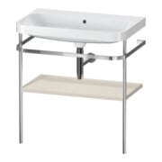 Duravit Meuble lavabo Happy D.2 Plus 77,5x49 cm, sans robinetterie, taupe mat, avec console