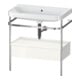 Duravit Meuble lavabo Happy D.2 Plus 77,5x49 cm, sans trop-plein, blanc, avec console, 1 tiroir-1