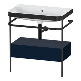 Duravit Meuble lavabo Happy D.2 Plus 77,5x49 cm, sans trop-plein, blanc mat, avec console, 1 tiroir