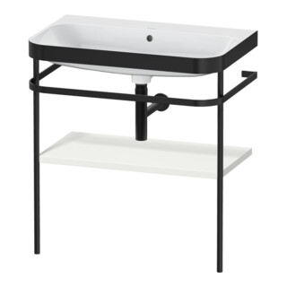 Duravit Meuble lavabo Happy D.2 Plus 77,5x49 cm, sans trop-plein, blanc mat, avec console