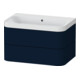 Duravit Meuble lavabo Happy D.2 Plus 77,5x49 cm, sans trou, bleu mat, 2 tiroirs-1