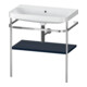 Duravit Meuble lavabo Happy D.2 Plus 77,5x49 cm, sans trou, bleu mat, avec console-1