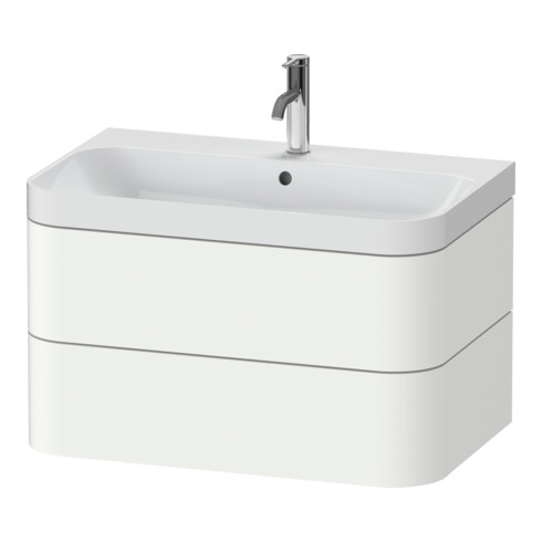 Duravit Meuble lavabo Happy D.2 Plus 77,5x49cm, 1 T, blanc satiné, 2 tiroirs