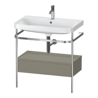 Duravit Meuble lavabo Happy D.2 Plus 77,5x49cm, 1 T, st-g m, avec console, 1 tiroir
