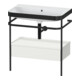 Duravit Meuble lavabo Happy D.2 Plus 77,5x49cm, sans trop-plein, 1 tiroir, avec console-1