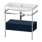 Duravit Meuble lavabo Happy D.2 Plus 77,5x49cm, sans trop-plein, blanc mat, avec console, 1 tiroir