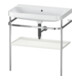 Duravit Meuble lavabo Happy D.2 Plus 77,5x49cm, sans trop-plein, blanc mat, avec console-1