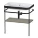 Duravit Meuble lavabo Happy D.2 Plus 77,5x49cm, sans trop-plein, gris satiné, avec console-1