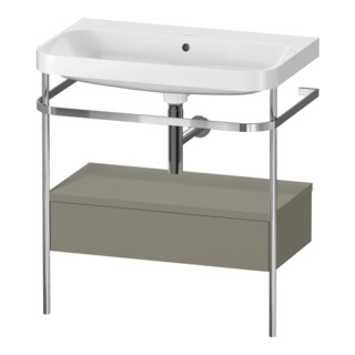 Duravit Meuble lavabo Happy D.2 Plus 77,5x49cm, sans trop-plein, st-g m, avec console, 1 tiroir
