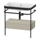 Duravit Meuble lavabo Happy D.2 Plus 77,5x49cm, sans trou robinet, avec console, 1 tiroir-1