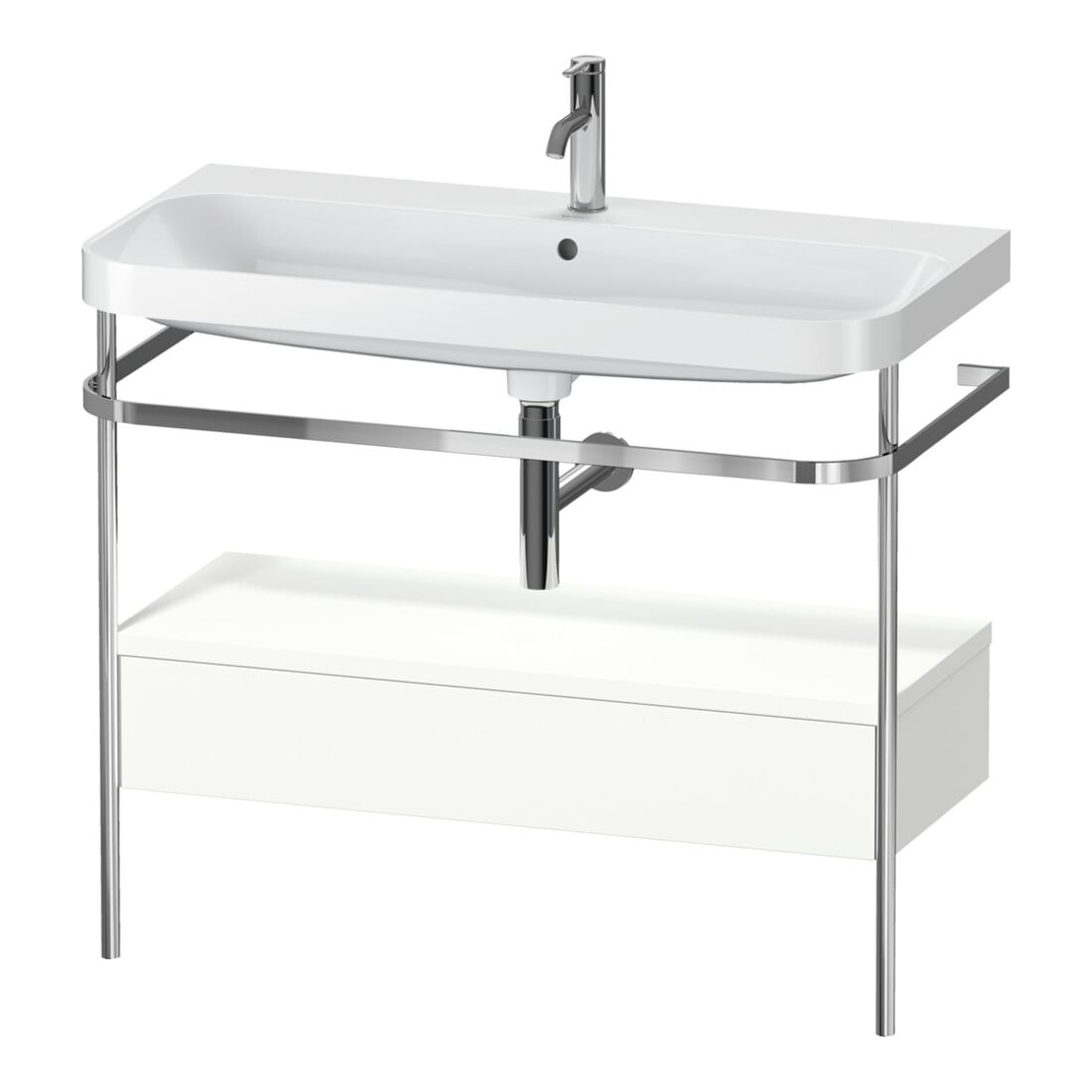 Duravit Meuble lavabo Happy D.2 Plus 97,5x49 cm, 1 mitigeur, avec console, 1 tiroir