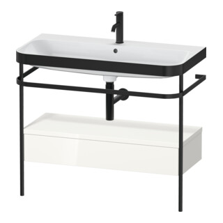 Duravit Meuble lavabo Happy D.2 Plus 97,5x49 cm, 1 mitigeur, blanc, avec console, 1 tiroir