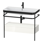 Duravit Meuble lavabo Happy D.2 Plus 97,5x49 cm, 1 mitigeur, blanc, avec console, 1 tiroir