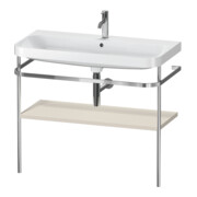 Duravit Meuble-lavabo Happy D.2 Plus 97,5x49 cm, 1 mitigeur, taupe mat, avec console