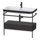 Duravit Meuble lavabo Happy D.2 Plus 97,5x49 cm, 1 robinet, gris, avec console, 1 tiroir-1