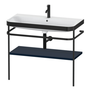 Duravit Meuble lavabo Happy D.2 Plus 97,5x49 cm, 1 T, bleu mat, avec console