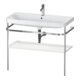 Duravit Meuble lavabo Happy D.2 Plus 97,5x49 cm, 1 t, noir mat, avec console-1